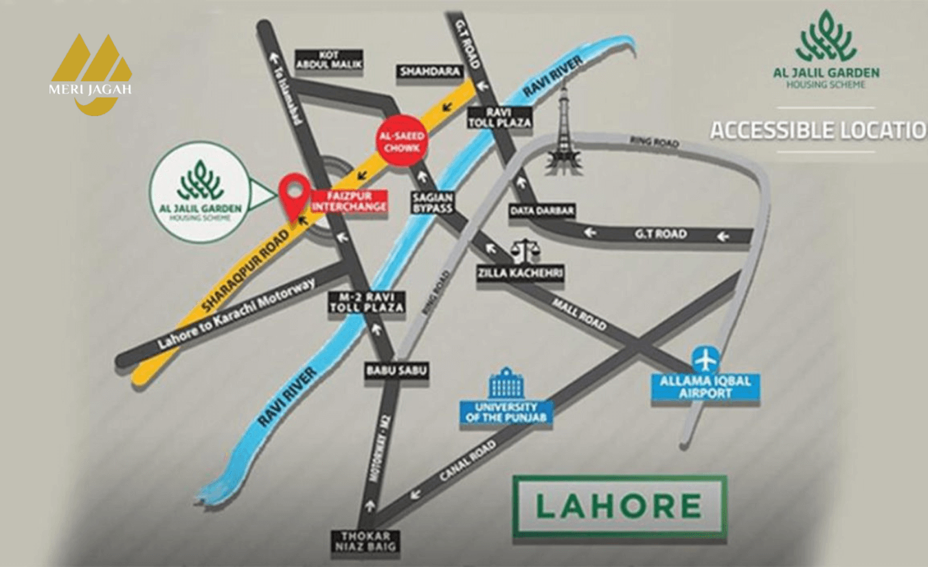 Merijagah Al Jalil Garden Lahore Map http://merijagah.com